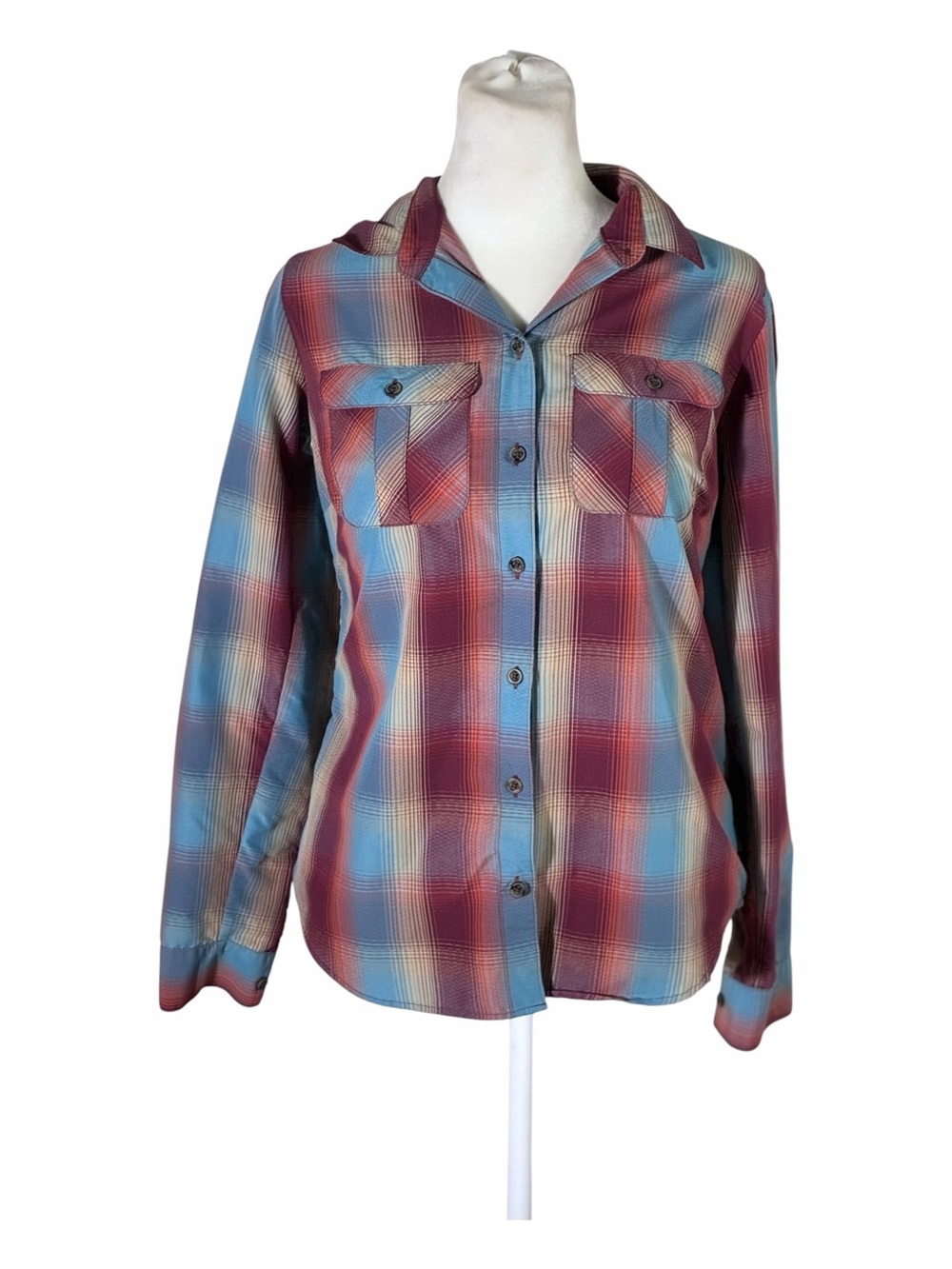 Eddie Bauer Travex long sleeve button front shirt Sz XS
